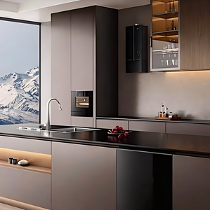 JINGSHUN Vente en gros de meubles de cuisine modulaires à conception personnalisable, ensemble complet de cuisine avec îlot, fabrication pour villas et maisons - Product Image 4