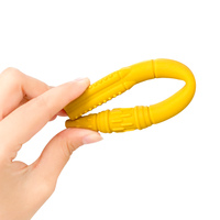 Jouet de dentition en silicone souple sans BPA, en forme de fusée, avec paille à mâcher, tube creux, corde et chaîne, couleur personnalisable, style européen, pour nourrissons