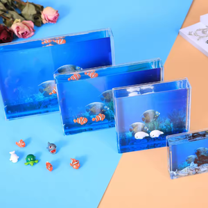 Custom Acrylic Tourist Wedding Exhibition Souvenirs Liquid Water Aqua Floating Cartoon Picture <strong>Frames</strong> for Guests Favor Gifts - Product Image 1