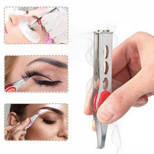 <span class=keywords><strong>Pince</strong></span> à épiler avec lumière, <span class=keywords><strong>pince</strong></span> à épiler à LED en acier inoxydable maquillage lumière LED cils sourcils épilation éclairante <span class=keywords><strong>pince</strong></span> à épiler éclairée - Product Image 6