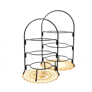 Étagère <span class=keywords><strong>de</strong></span> présentation à 3 niveaux en métal, support <span class=keywords><strong>de</strong></span> comptoir <span class=keywords><strong>de</strong></span> buffet, étagères <span class=keywords><strong>de</strong></span> rangement pour desserts, restaurant et usage domestique - Product Image 1