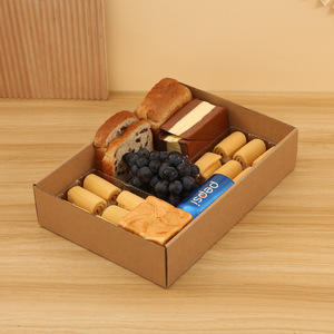 Hộp dã ngoại giấy kraft thân thiện với môi trường bán buôn, hộp dã ngoại nhựa gấp gọn ngoài trời có cửa sổ PVC - Product Image 5