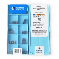 HADSTO Original APMT1135PDER-FM HS5130 APMT1135 Plaquettes en carbure pour outils de tournage et de fraisage CNC, Lames de coupe pour tours et fraiseuses