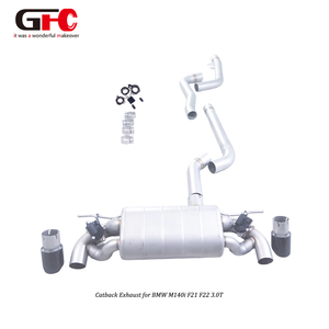 Système d'échappement sport pour <span class=keywords><strong>BMW</strong></span> <span class=keywords><strong>M140i</strong></span> F21 F22 3.0T 2016, en acier inoxydable 1,5 mm, type Catback, <span class=keywords><strong>prix</strong></span> usine - Product Image 2