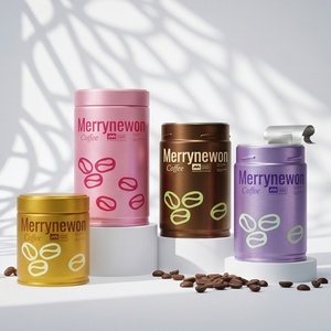 Boîte en métal de qualité alimentaire professionnelle avec emballage pour café de 30g, 50g, 80g, 100g, pour le stockage de grains de café torréfiés, kit de rangement - Product Image 3