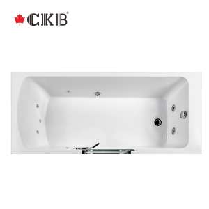 CKB <span class=keywords><strong>Prix</strong></span> de gros Fixer vers l'intérieur-<span class=keywords><strong>porte</strong></span> pivotante Autoportant Trempage Blanc Marcher dans la salle de bain <span class=keywords><strong>Baignoire</strong></span> en acrylique - Product Image 4