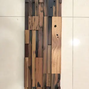 <span class=keywords><strong>Antico</strong></span> decorativo di legno della parete effetto tessere di mosaico - Product Image 1