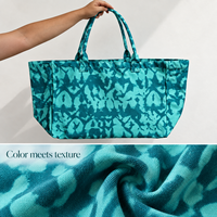 Tas Tote Kanvas Camo dengan Gusset Samping, Pegangan Kain, dan Bagian Atas Terbuka untuk Belanja Sehari-hari, Acara Santai, dan Pembeli Grosir/Eceran