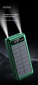 Banque d'alimentation solaire à charge rapide de grande capacité de haute qualité 20000mAh pour les voyages de camping en plein air et l'utilisation du téléphone portable - Product Image 4
