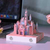 Cadeaux créatifs culturels transfrontaliers, Calendrier en papier découpé Château des rêves, Jouets créatifs tendance, Figurines, Ornements décoratifs 3D