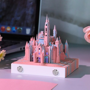 ของขวัญสร้างสรรค์เชื่อมโยงวัฒนธรรมข้ามพรมแดน ปฏิทินแกะสลักกระดาษปราสาทในฝัน ของเล่นสร้างสรรค์ทันสมัย ตุ๊กตาประดับตกแต่ง 3 มิติ - Product Image 1