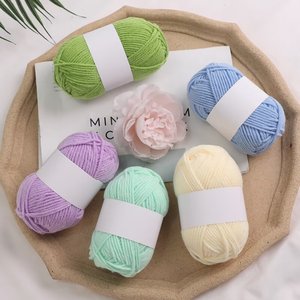 Filato in misto <span class=keywords><strong>cotone</strong></span> latte, spessore medio, ring-spun, morbido, <span class=keywords><strong>per</strong></span> lavori a maglia e <span class=keywords><strong>uncinetto</strong></span>, ideale <span class=keywords><strong>per</strong></span> sciarpe, cappelli, coperte e fai da te - Product Image 1