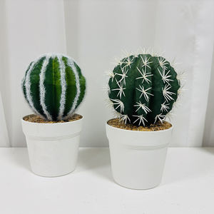 <span class=keywords><strong>Cactus</strong></span> Artificial en Maceta de Plástico de 20 cm de Alto para Decoración del Hogar, Escritorio, Plantas Verdes Duraderas Resistentes a Caídas, Bodas, Navidad - Product Image 6