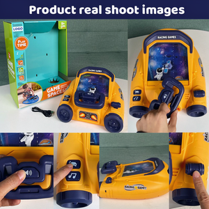 Juego de simulación de conducción de naves espaciales de combate, consola de carreras, juguetes de aventura para niños con música - Product Image 3