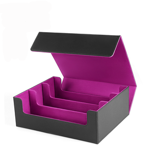 Boîte de rangement pour cartes à collectionner, Boîte de rangement Pok-<span class=keywords><strong>emon</strong></span>, Boîte de rangement élégante en cuir de luxe personnalisée pour cartes à collectionner, Rangement domestique - Product Image 6