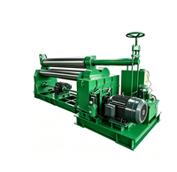 Máquina de Dobrar Chapas Hidráulica Manual W11 com Três Rolos W11-12x2000 Equipamento Pesado para Dobrar Chapas de Aço