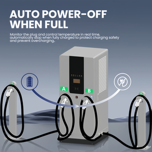Cargador Rápido para Vehículos Eléctricos de 240 320 kW CC, Cuatro Pistolas, Montaje en Suelo, Alta Potencia, Estación de Carga Comercial, OCPP 1.6, Entrada de 380 V - Product Image 3
