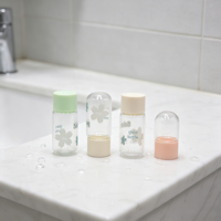 Petite bouteille en verre pour emballage cosmétique, logo personnalisé imprimé en soie, cadeau de mariage, flacons vides pour maquillage, conteneur en verre, vente en gros