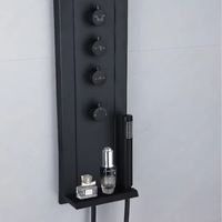 Panneaux de douche muraux en acier inoxydable de haute qualité, colonnes de douche cascade, système de panneaux avec fonction massage