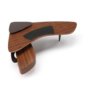 Taller de oficina de madera maciza moderno contemporáneo Escritorio de computadora Exquisito hecho a mano por CEO Muebles de oficina de madera únicos - Product Image 3