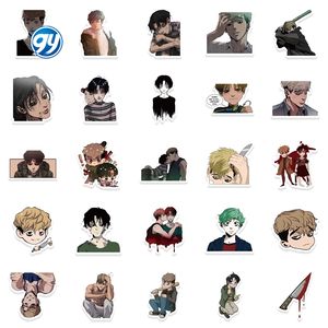 50 autocollants imperméables pour ordinateur portable, réfrigérateur, journal, graffiti, BL, anime, kawaii, pack de bandes dessinées Killing <span class=keywords><strong>Stalking</strong></span> - Product Image 6