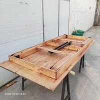 Tables pliantes contemporaines modernes en bois massif de 240 cm (8 pieds) pour 8 à 10 personnes, écologiques, pour événements, fêtes, banquets, restaurants, hôtels, extérieur