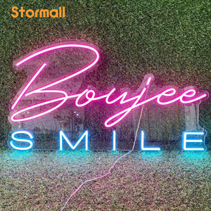 لافتات إعلانية مخصصة بإضاءة LED نيون من الأكريليك الشفاف للديكور والشعارات للمتاجر والحانات والحدائق، بيع مباشر من المصنع - Product Image 2