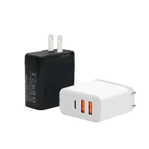 Spina per caricabatterie USB C caricatore da muro a doppia porta a ricarica rapida da 30W blocco di ricarica per adattatore di alimentazione USB C