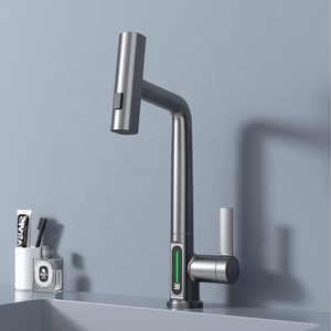 Robinet mitigeur sanitaire de <span class=keywords><strong>cuisine</strong></span> intelligent avec pulvérisateur Robinet de <span class=keywords><strong>cuisine</strong></span> avec cascade Robinet d'évier de <span class=keywords><strong>cuisine</strong></span> - Product Image 4