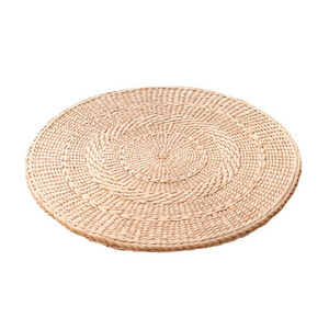 Futon en rotin tissé à la main, tapis de yoga, siège <span class=keywords><strong>rond</strong></span> en paille épaisse, <span class=keywords><strong>coussin</strong></span> de siège en paille tissée - Product Image 2