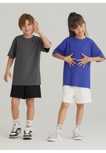 โรงงานผลิตเสื้อยืดเด็กขนาดใหญ่พิเศษ ขายส่ง ผ้าฝ้าย 100% รับทำโลโก้ ทรงหลวม ขายส่งจากโรงงานโดยตรงสำหรับเด็ก - Product Image 4