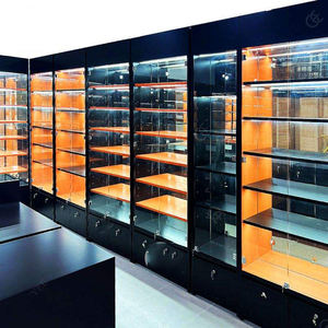 Espositore <span class=keywords><strong>in</strong></span> Vetro a Forma di L per Tabaccheria, Mobile per Cassa, Organizzazione Prodotti e Area Vendite - Product Image 6