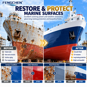 <span class=keywords><strong>Peinture</strong></span> <span class=keywords><strong>marine</strong></span> acrylique FENGCHEN résistante aux UV, imperméable et anticorrosion pour navires, bateaux, métaux et <span class=keywords><strong>fibre</strong></span> <span class=keywords><strong>de</strong></span> <span class=keywords><strong>verre</strong></span> - Product Image 6