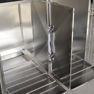 Cage de clinique vétérinaire en acier inoxydable, enclos d'hôpital pour animaux, cage de récupération médicale pour animaux, équipement vétérinaire - Product Image 4