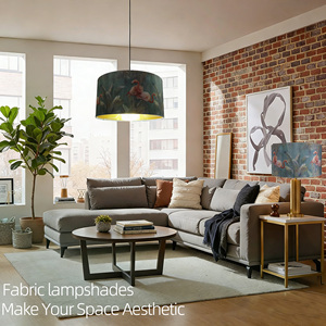 <strong>Extra</strong> Huge Pendant Lampshade Eco-friendly Big 20 Inch Hall Ceiling Hanging Velvet <strong>Large</strong> <strong>Lamp</strong> <strong>Shade</strong> - Product Image 6