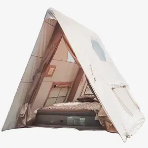 最新迷你三角充气帐篷户外野营2-3人空气帐篷