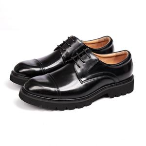 Nouvelles Chaussures de Mariage pour Hommes 2024 – Modèle Pointu en Cuir à Lacets, Plates, Idéales pour Tenues Formelles et Professionnelles Toute l'Année - Product Image 1