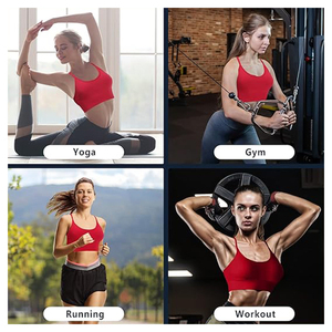 <span class=keywords><strong>Reggiseno</strong></span> <span class=keywords><strong>Sportivo</strong></span> da Donna a Media Tenuta con Spalline, Imbottito, per Danza e Allenamento, con Stampa Sublimatica e Alto Supporto - Product Image 6