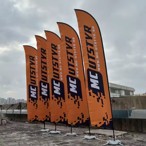 Tùy Chỉnh Thăng Hoa In Ấn Teardrop Cờ Cờ Bãi Biển Cho Quảng Cáo Ngoài Trời Khuyến Mại Bay Biểu Ngữ Không Thấm Nước Polyester - Product Image 6