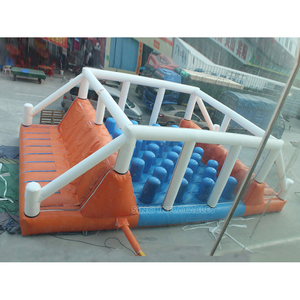 Corsa ad ostacoli gonfiabile dell'equilibrio degli adulti del grado commerciale all'aperto Hit N Run fatta del telone resistente del Pvc per la promozione - Product Image 2