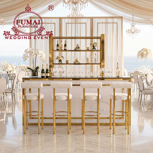 Small Bar Pub Counter Bar Furniture Table Rectangle Wedding Stainless Steel Acrylic Bar Counter Desk - Product Image 5