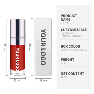 MLM customizable Silver Plated Round Tube Lip Tint, Moisturizing to Matte Finish, Waterproof Long Lasting Lip & Cheek Tint - Product Image 4