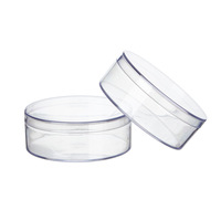 Boîte d'emballage transparente en acrylique de qualité alimentaire pour biscuits, bonbons, petits bijoux, maquillage, poudre de beauté, houppettes à poudre