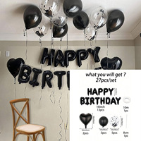 Kit de ballons en aluminium personnalisés « Joyeux Anniversaire » – Lettres de l'alphabet pour décorations de fête d'anniversaire d'adultes et d'enfants