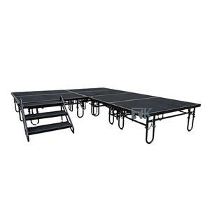 Assemble Mobile <b>Stage</b> <b>Platform</b> Carpeted Finish Hotels Folding <b>Stage</b> - Product Image 1