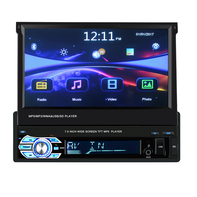 7 in Multimedia Stereo Touch Screen Video Car Mp5 Player