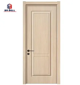 Elegance simple interior wpc door wood plastic composite doors soundproof waterproof bedroom durable swing door