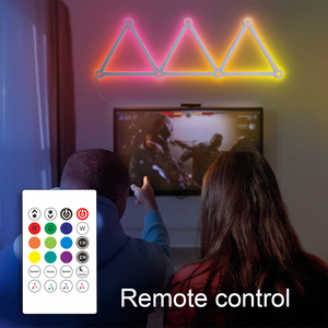 Lámpara de Pared LED Inteligente Moderna con Control WiFi, Luz Nocturna RGBIC, Sincronización con Ritmo Musical, Tiras de Luces LED - Product Image 6
