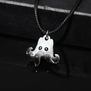 Ciondolo Charm con Specie <span class=keywords><strong>di</strong></span> Calamari e Polpi, Collana Carina del Gioco Cthulhu per Donne e Uomini, Gioiello con Catena a Maglie per Regalo - Product Image 5