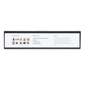 Pantalla LCD Ultra Ancha, Menú Digital, Letrero Estirado para Restaurante, Cafetería, Tienda <span class=keywords><strong>de</strong></span> Comida Rápida, Banner Estándar para Agencia - Product Image 2